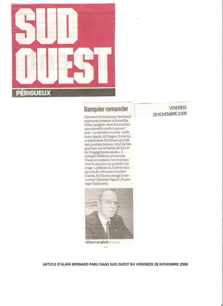 Article sud ouest du 28112008