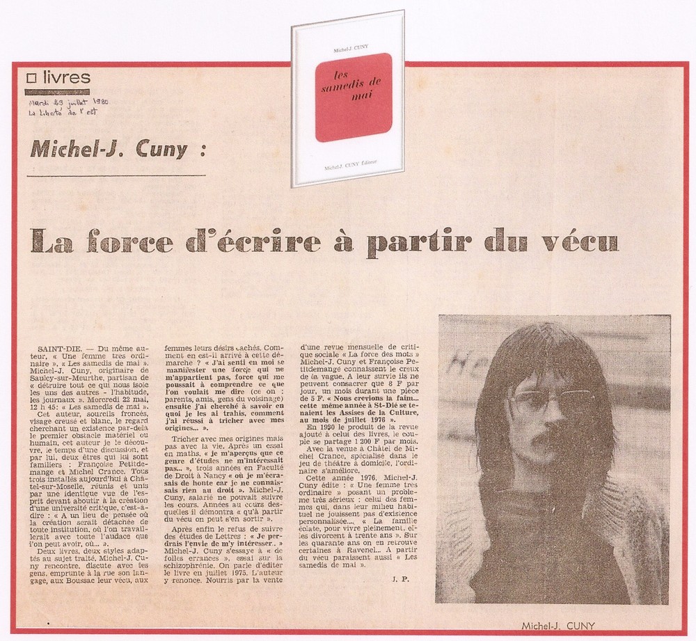 2 2 La Liberte de l Est Mardi 29 Juillet 1980 Archives MJC FP