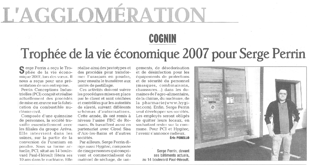 Dauphiné Libéré  -  Février 2007