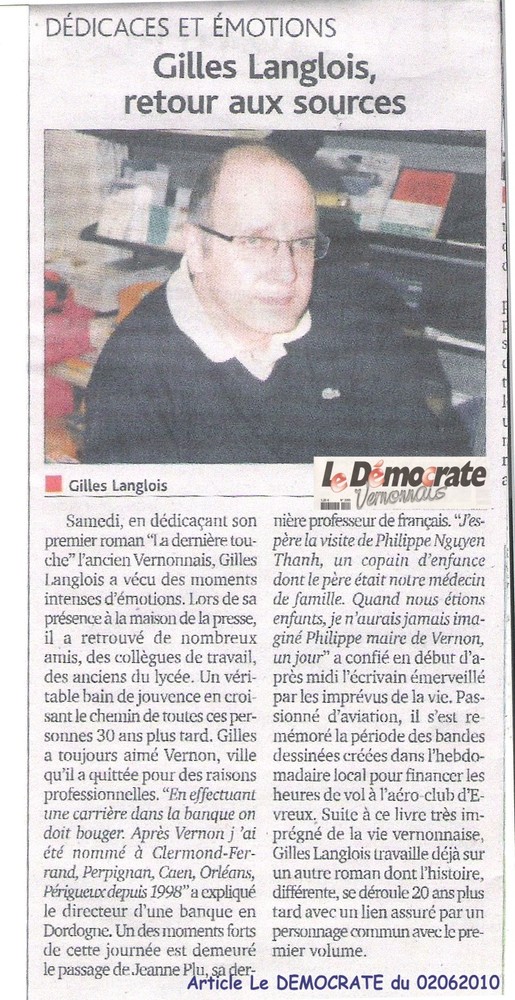 Article Le Democrate du 02062010