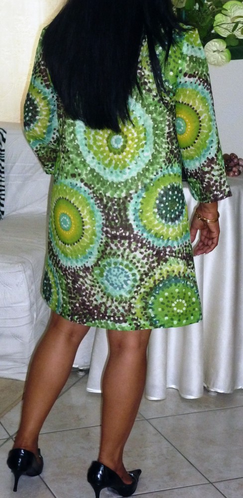 Robe verte dos