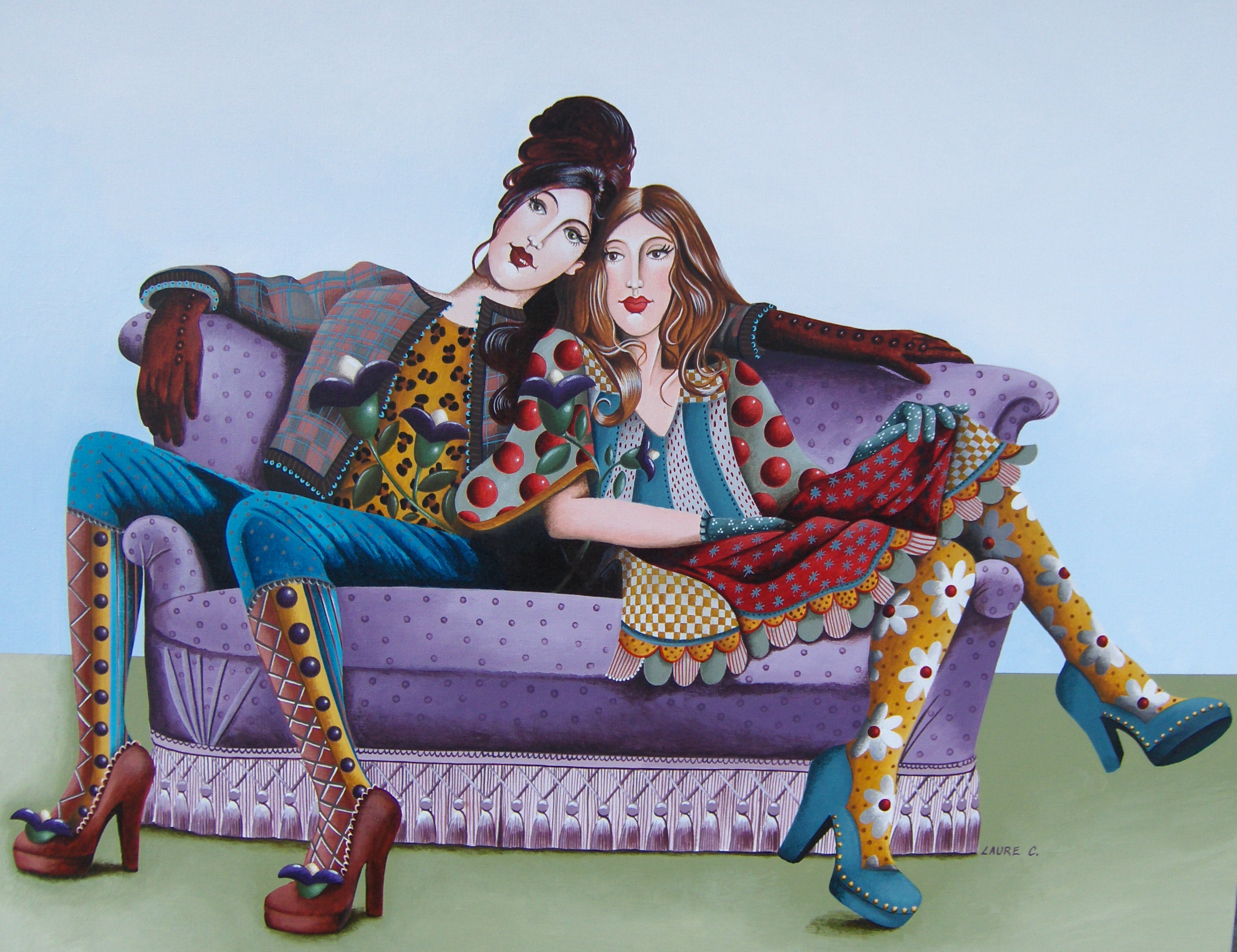 Sidonie et sa cousine (c) Laure Coudour