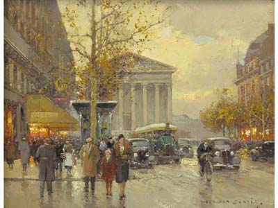 Tableau vue de paris cortes