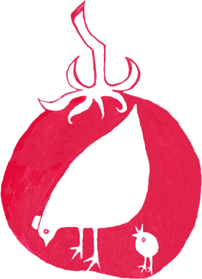 Poule rouge sans fond