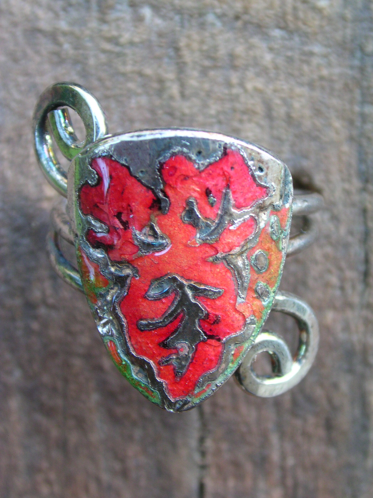 Grande bague champlevé