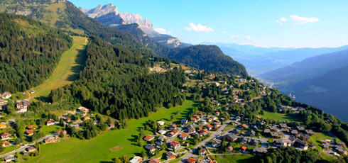 Vue les carroz ete