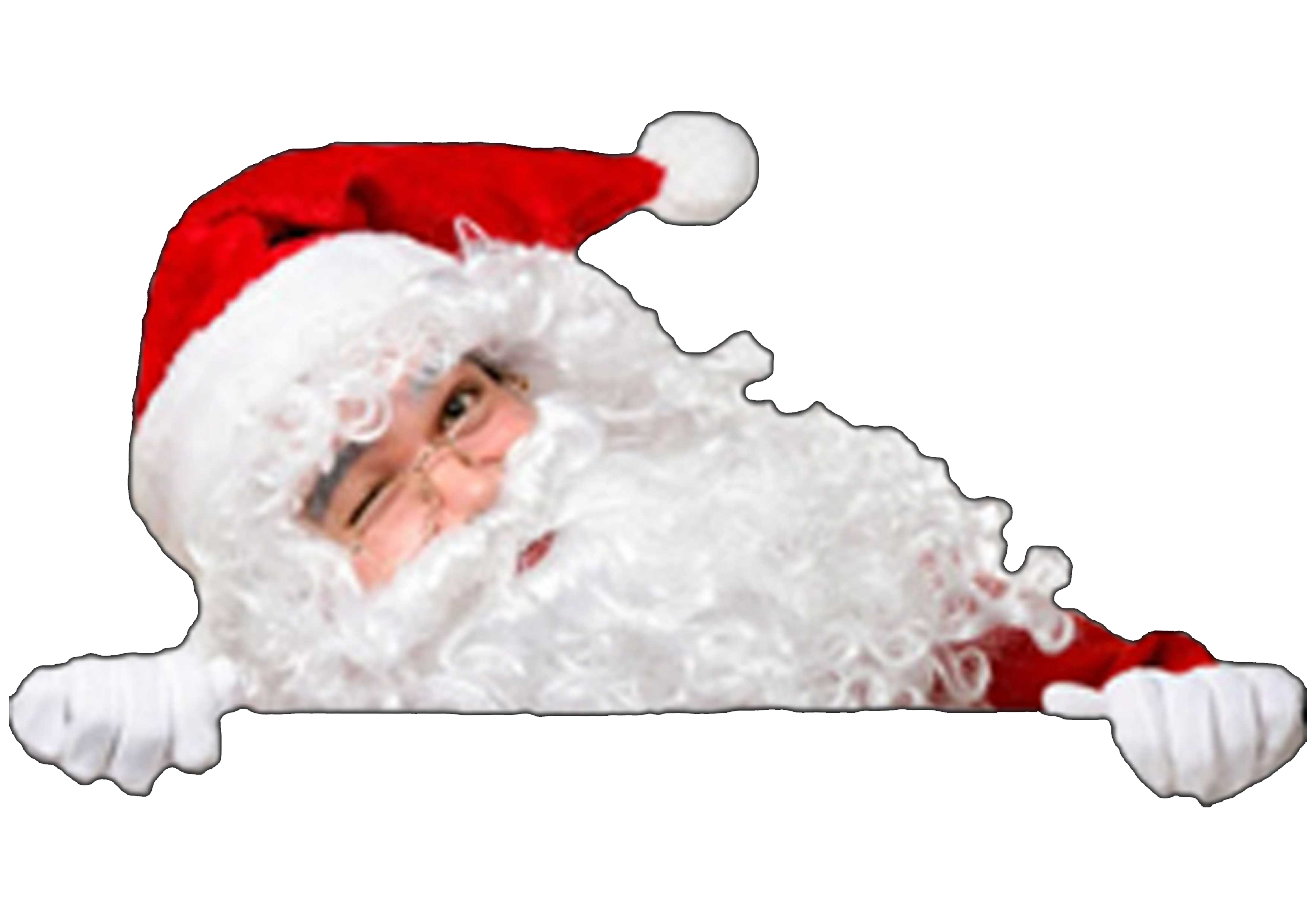 Logo pere noel fond blanc