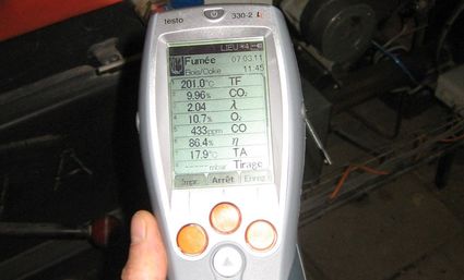 mesure de combustion et mesure de tirage
