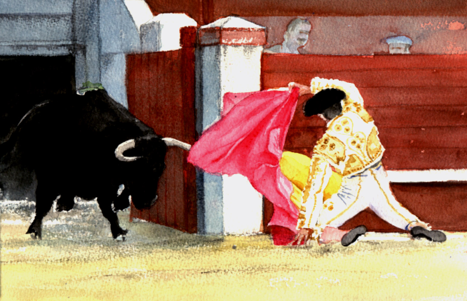 "a porta gayola"
aquarelle de Pascal Castillon