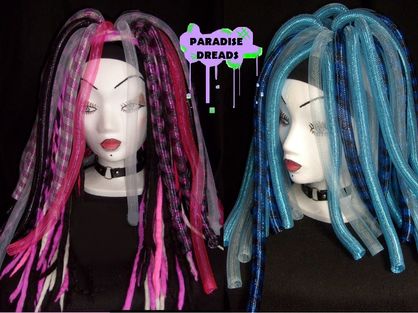 Cyberlocks cyberlox dreads synthetiques cyber goth tube foams