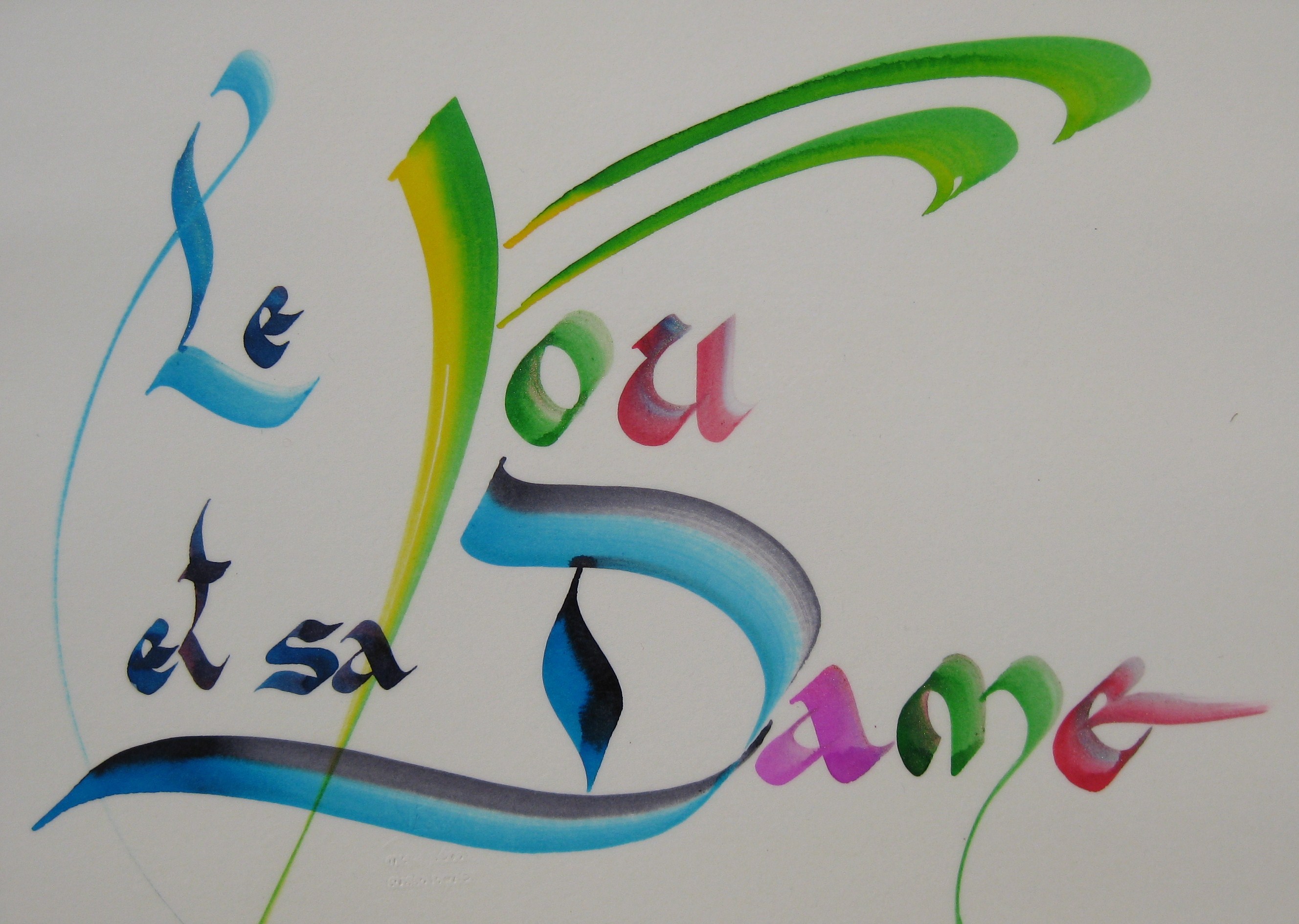 Calligraphie le fou