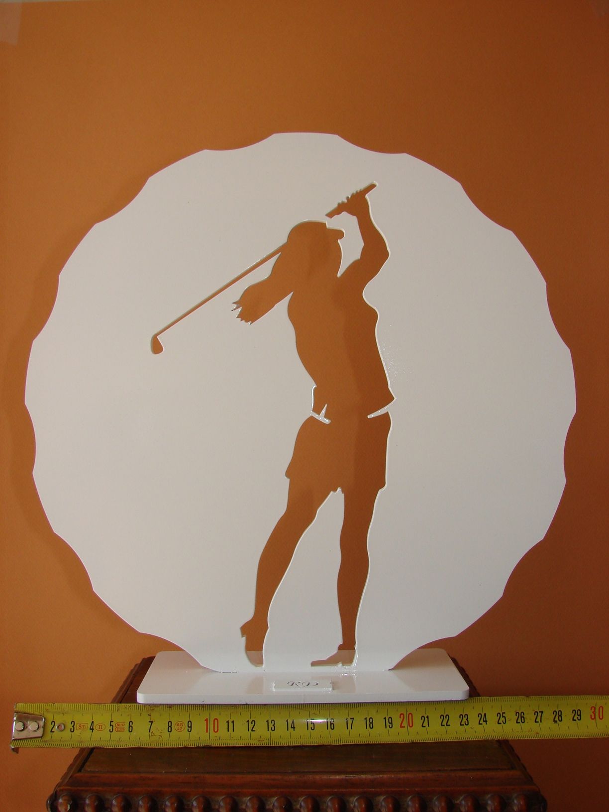 Golfeuse dans sa balle