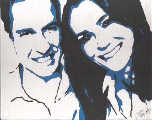 Pop art, Kate and William, vendu USA