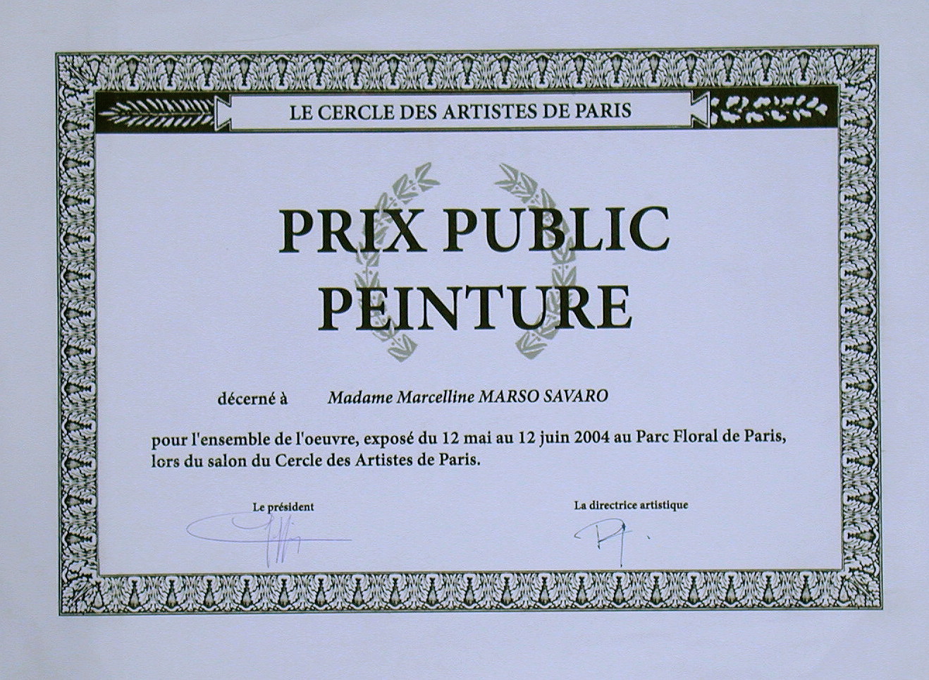 Prix publi park floral