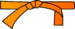 75px Ceinture orange