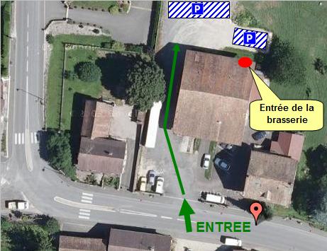 Plan acces brasserie