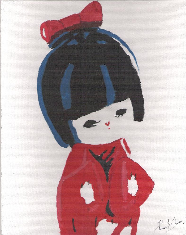 Pop art, Chineese doll, Poupée chinoise, vendu Ontario