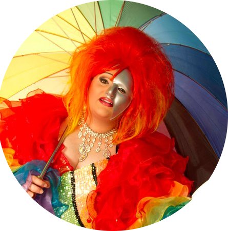 Gay Pride Masque rond