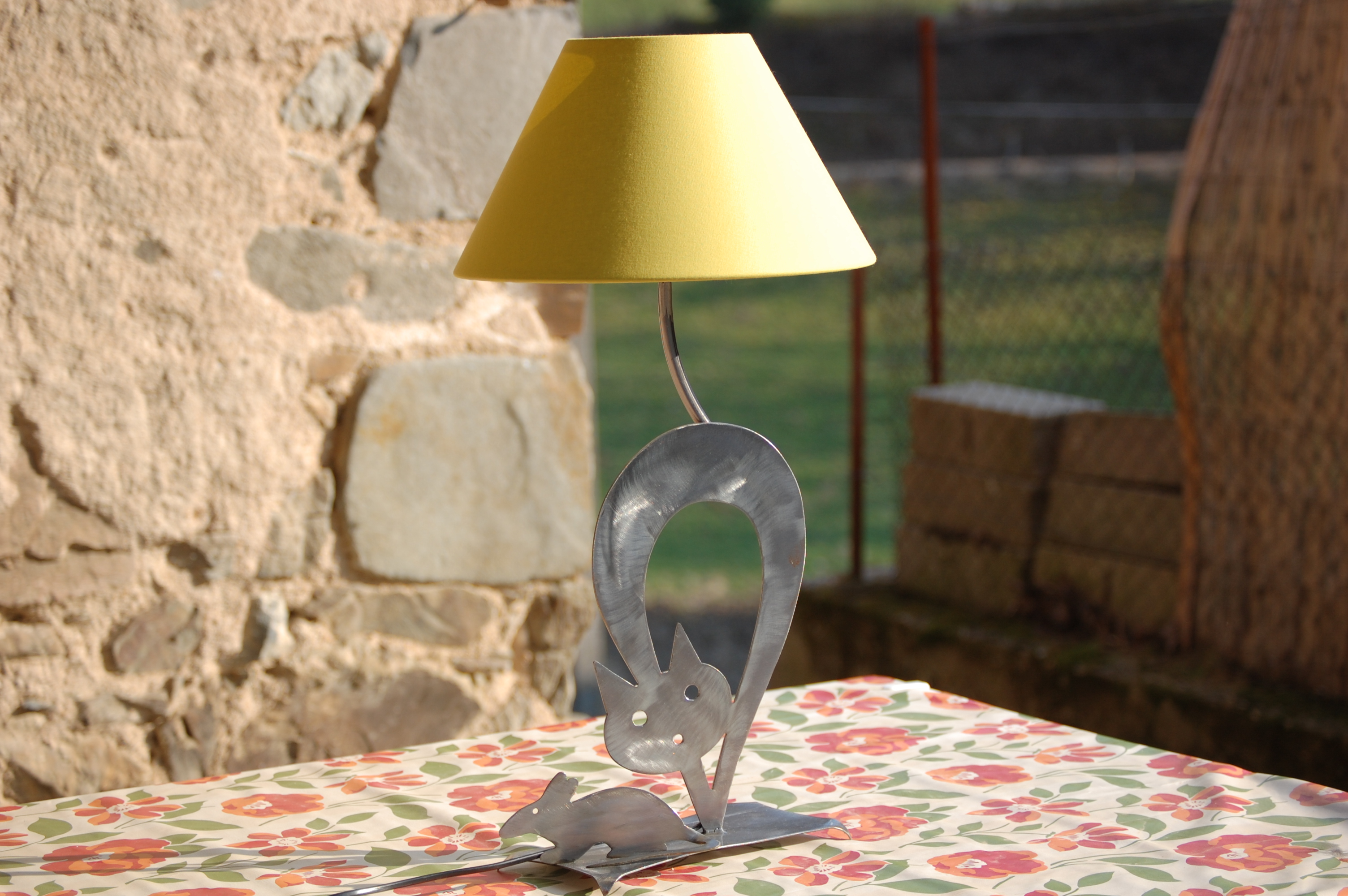Lampe chat souris