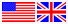 Logo drapeau usa anglais