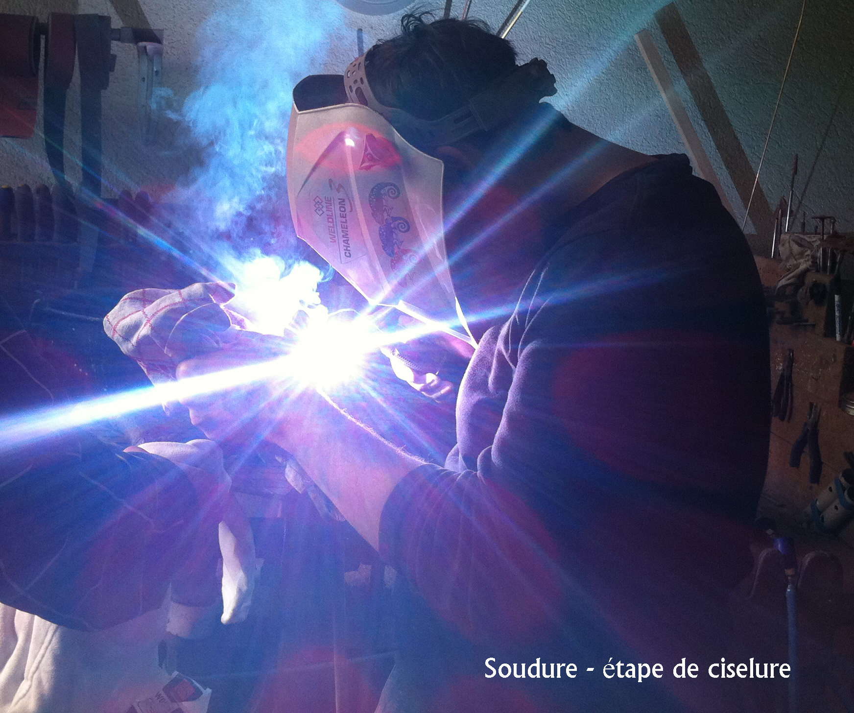 Soudure etape de ciselure