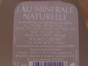 Residus secs evian