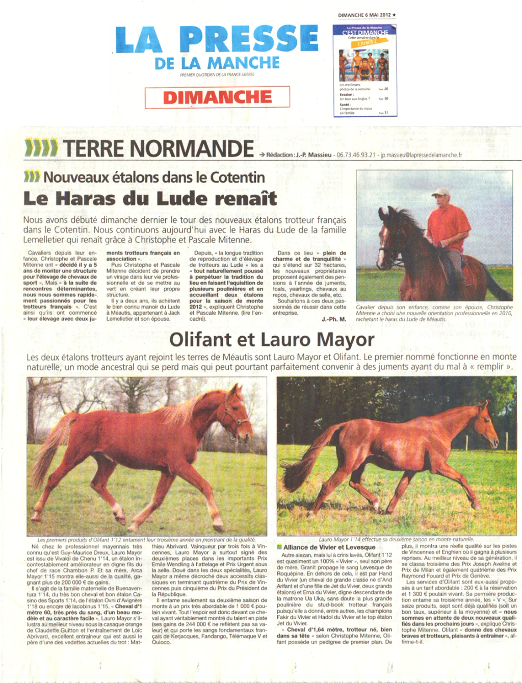 Presse de la Manche 6mai12