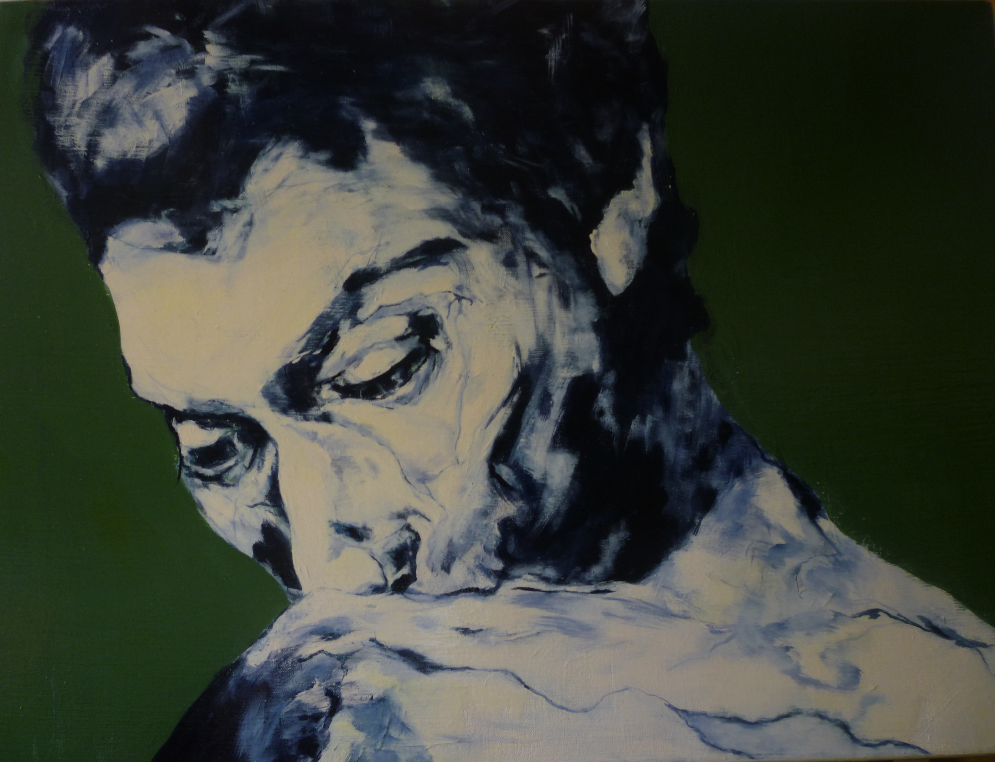Titre : intériorité  (acrylique sur toile) 70*50 cm
