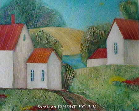 Campagne 24x30,huile sur toile. 450€ 