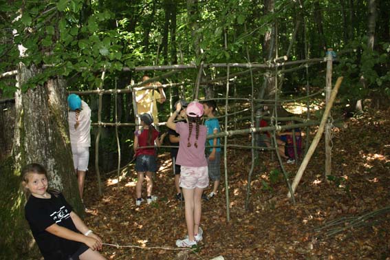 Construction de la cabane