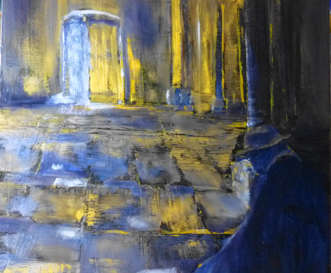 titre : plénitude   huile sur toile  80*80cm