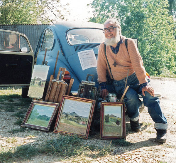 Jacques GRIMAUX sa coccinelle et ses tableaux 2
