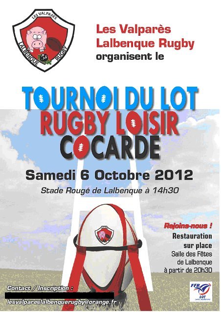 Affiche tournoi cocarde