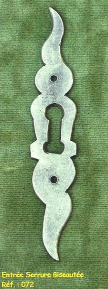 Entree serrure biseautee ref 072