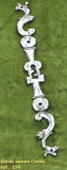 Entree serrure ciselee ref 074