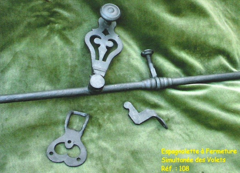 Espagnolette a fermeture simultanee des volets ref 108