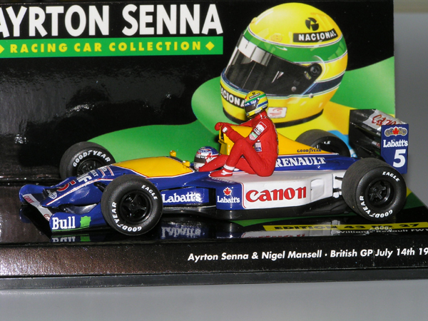 1991 Williams Renault FW14 Mansell Taxi Senna Echelle 1/43e Disponible en Stock