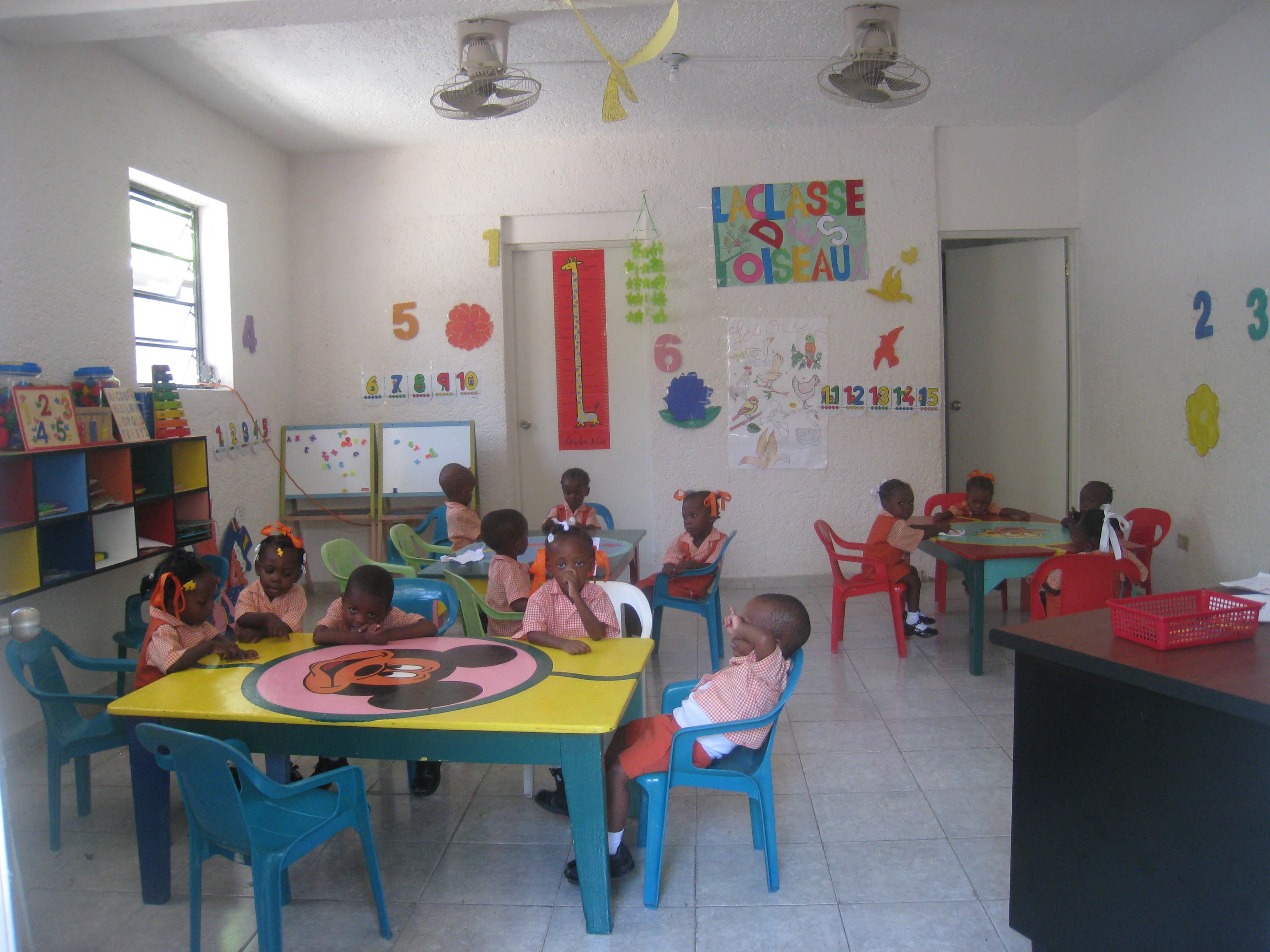 Dans la salle de classe 10 