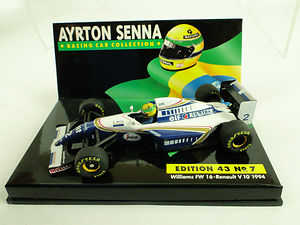 1994 senna williams renault fw16 1 43 minichamps