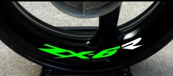Kit stickers Jantes ZX6R