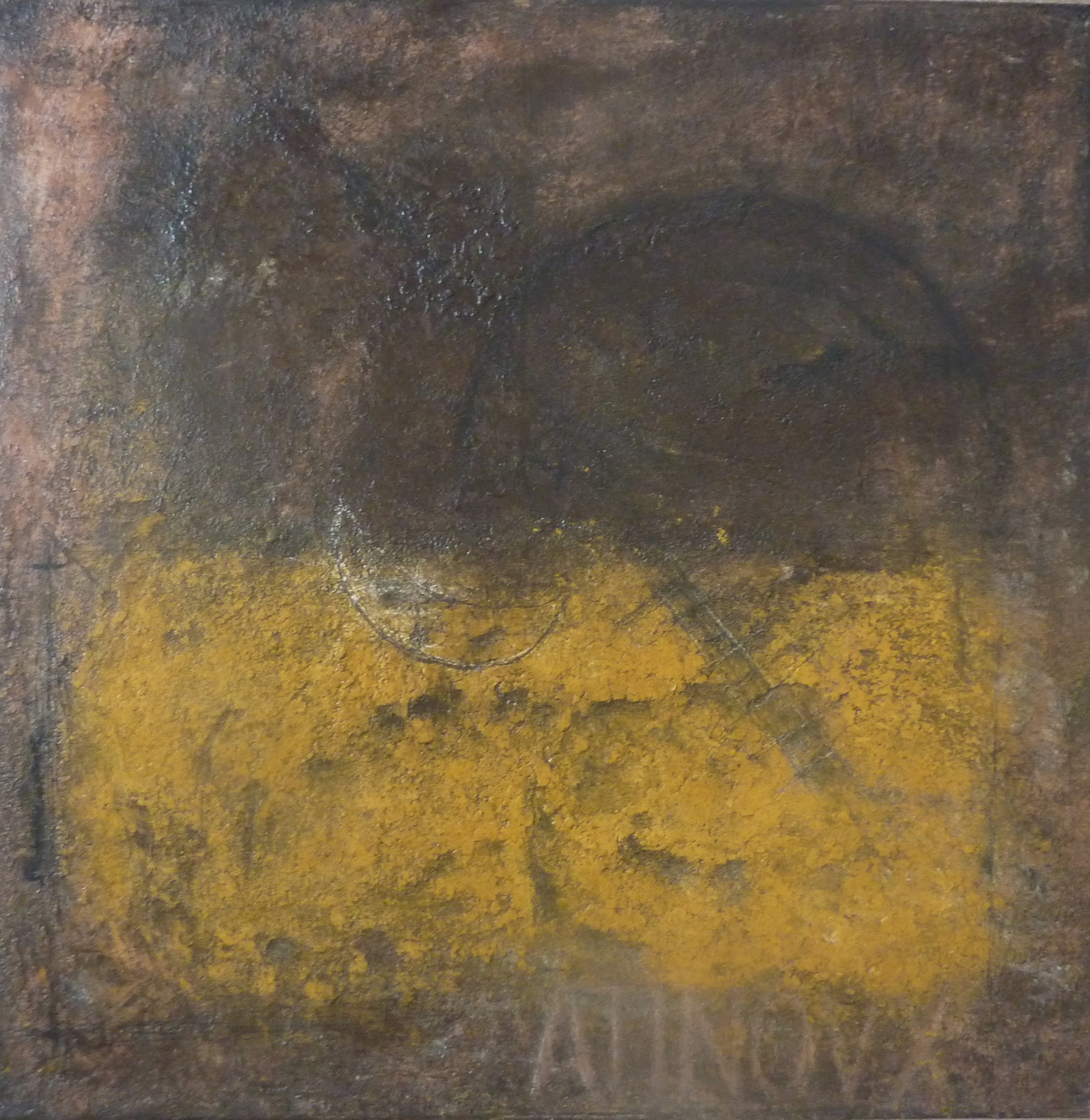 "ATINOVX" - Technique mixte sur toile (80 x 80 cm)
