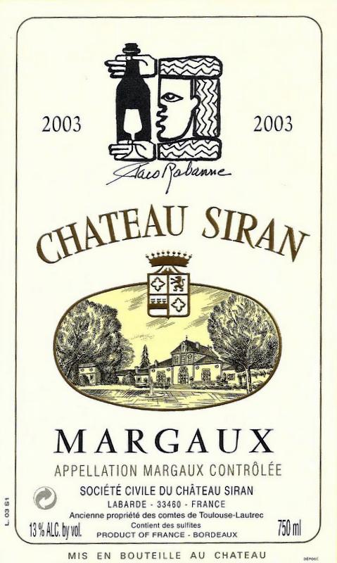 Chateau siran 2003