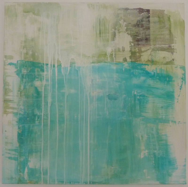 "Horizon" - Technique mixte sur toile (80 x 80 cm)