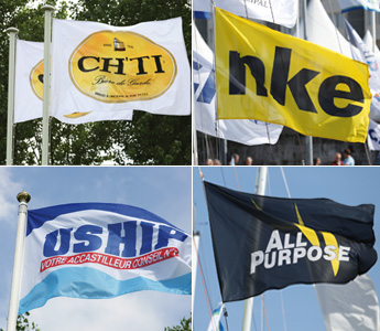 Drapeau publicitaire personnalise horizontal