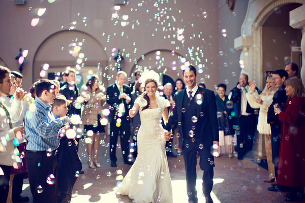 Bulle savon mariage