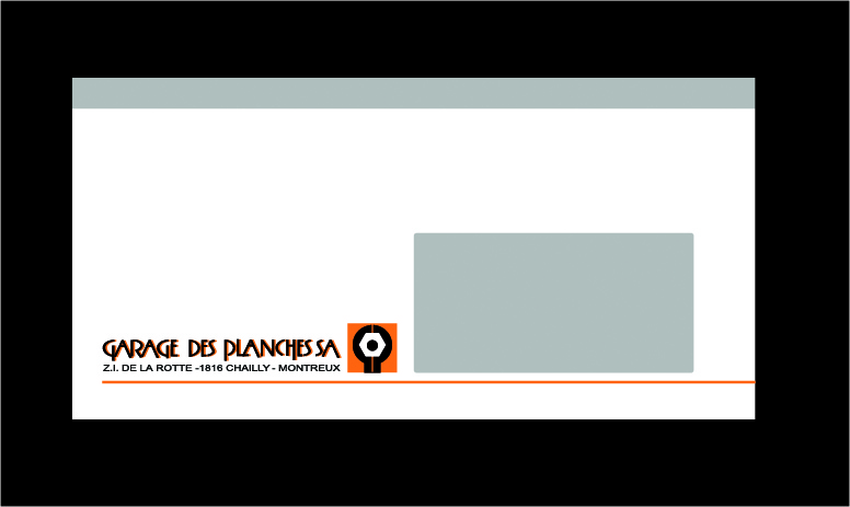 Enveloppe garage des planches