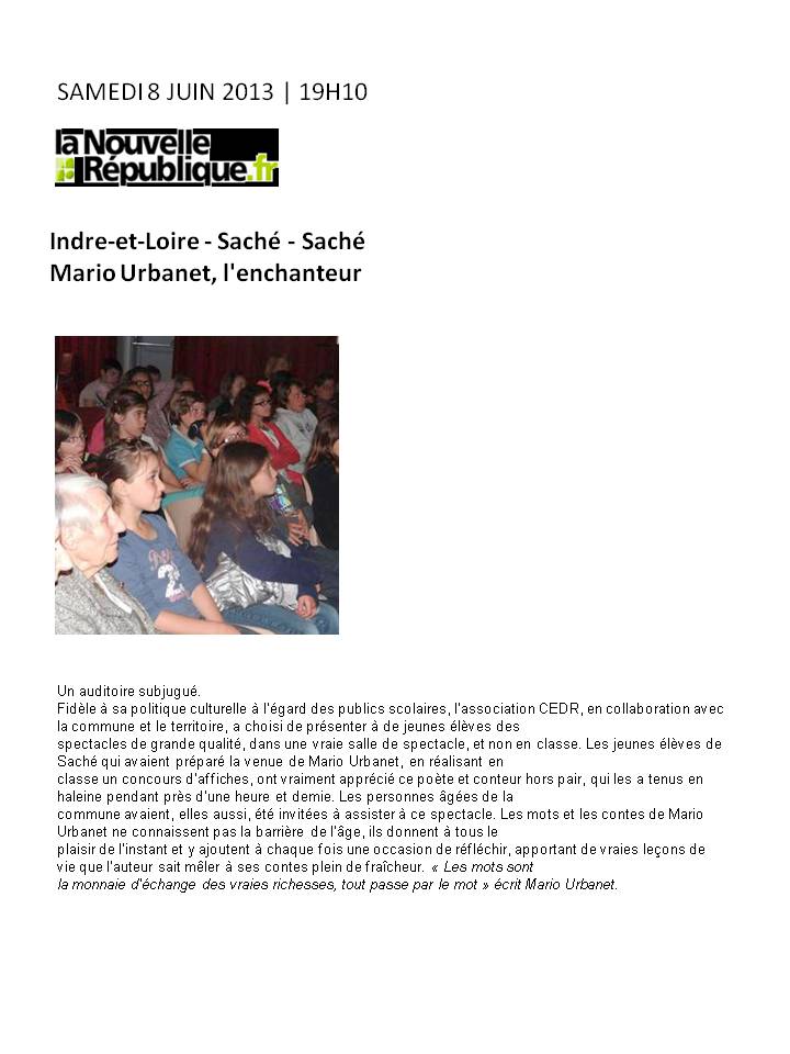 Article Mario l enchanteur