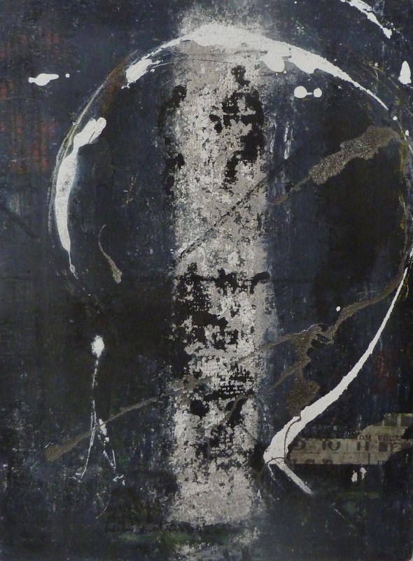 "Corpus IV" - Technique mixte sur toile (40 x 30 cm)