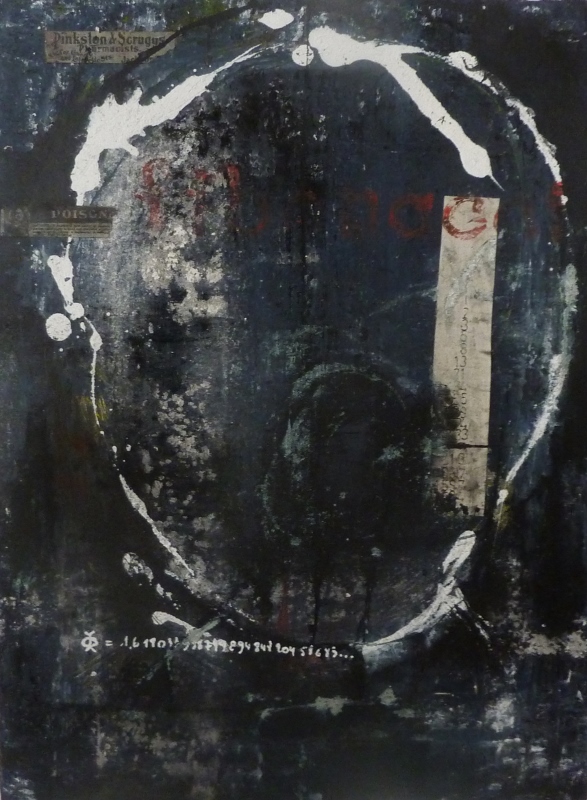 "Corpus V" - Technique mixte sur toile (40 x 30 cm)