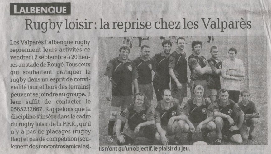 Article depeche